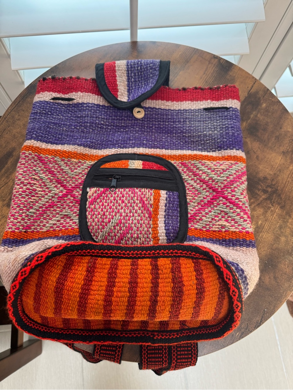 Handwoven Peruvian textile bag